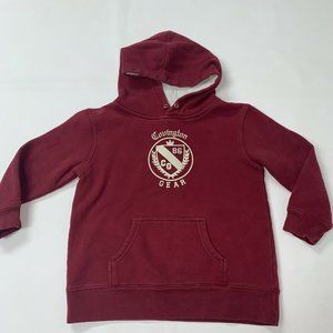 Boys Hoodie Sweatshirt Size M 5 6 Burgundy Red Pullover Covington Hooded Hood